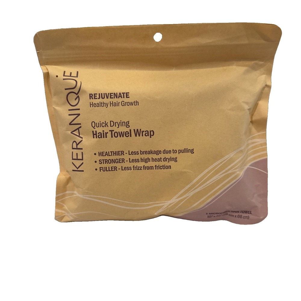 Keranique Quick Drying Hair Towel Wrap - Less Frizz and Breakage - NEW & SEALED